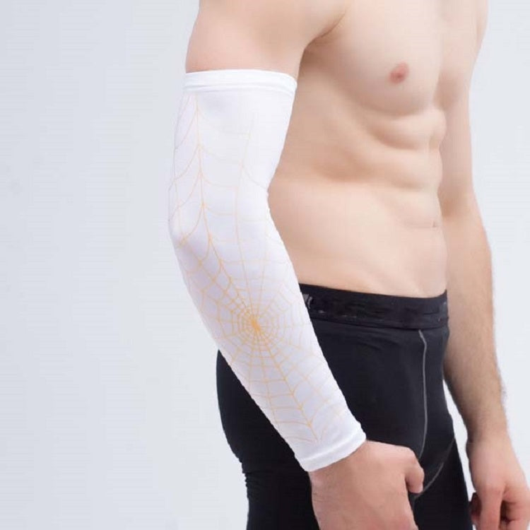 Professional Basketball Sports Spider Web Arm Guards Anti-skid Lengthened Elbow Guards