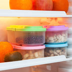 Fresh Fruit Snacks Storage Double Cell Clamshell Crisper Plastic Food Box — Plastic Food Box