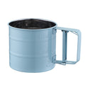 Stainless Steel Flour Sieve Baking Tool Hand-Pressed Flour Sieve