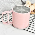 Stainless Steel Flour Sieve Baking Tool Hand-Pressed Flour Sieve — view 7