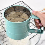 Stainless Steel Flour Sieve Baking Tool Hand-Pressed Flour Sieve — view 10