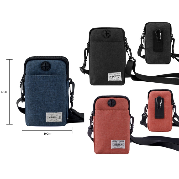 YIPINU Multifunctional Hanging Neck Mini Waterproof Mobile Phone Storage Bag — Red