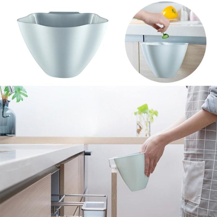 Kitchen Cupboard Back Garbage Bin Cabinet Door Garbage Trash Storage Hanging Trash Rack — Pink