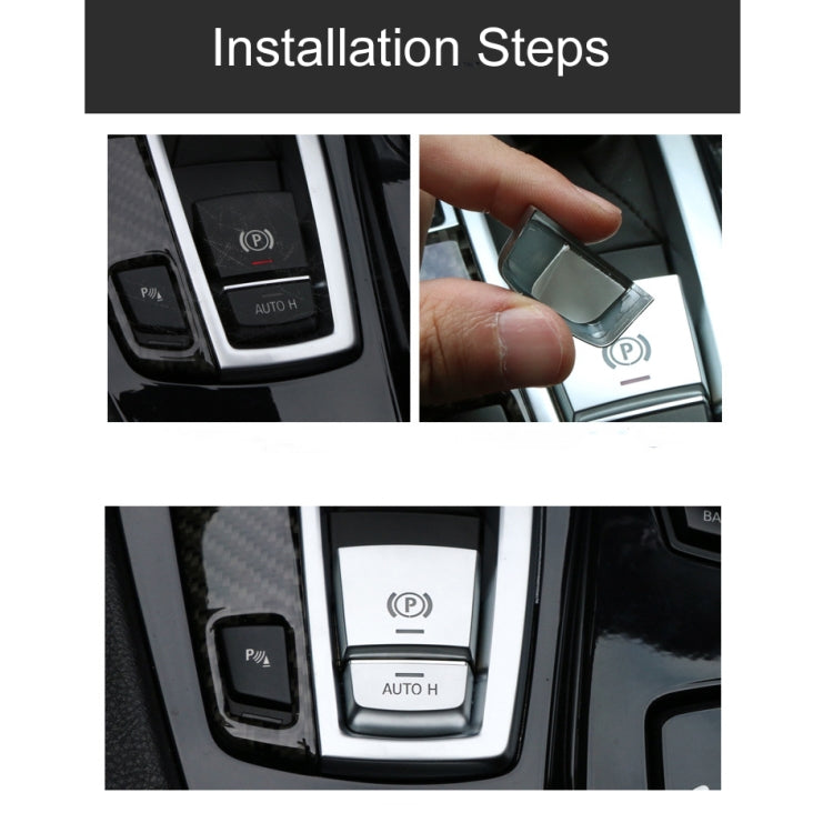 SRXTZM Parking Brake Switch P Button Cover ABS Chrome for BMW F10 F07 F01 X3 F25 X4 F26 F11 F06 X5 F15 X6 F16 Accessories
