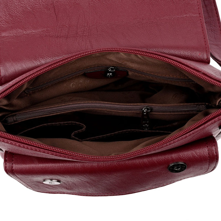 Summer Leather Luxury Handbags Female Shoulder Messenger Bag — Purple