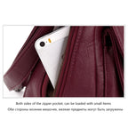 Summer Leather Luxury Handbags Female Shoulder Messenger Bag — Gray