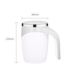 Electric Stirring Cup Milkshake Coffee Stirring Cup — Electric (White)