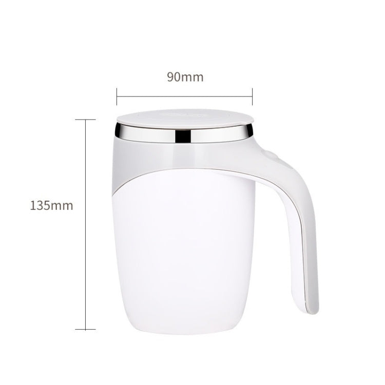 Electric Stirring Cup Milkshake Coffee Stirring Cup — Electric (White)