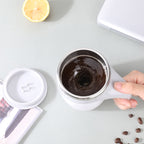 Electric Stirring Cup Milkshake Coffee Stirring Cup — Brown