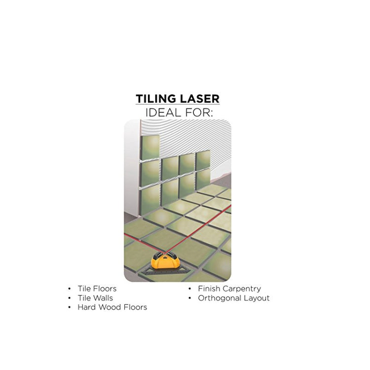 Right Angle 90 Degree Laser Level Cross Line Tiling Leveling Laser Beam Measurement Tool