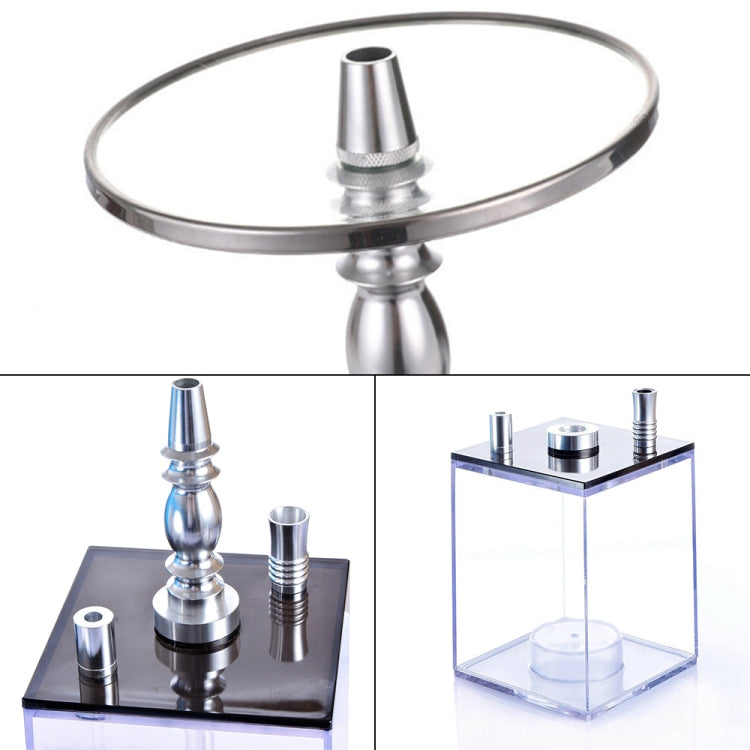 Square Acrylic Hookah Set