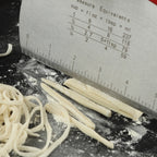 Stainless Steel Noodle Cutter Rice Flour Scraper Dough Cutting Knife — Black