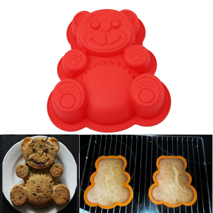 Silicone Bear Cake Mould Cartoon Mould DIY Baking Tool — Blue