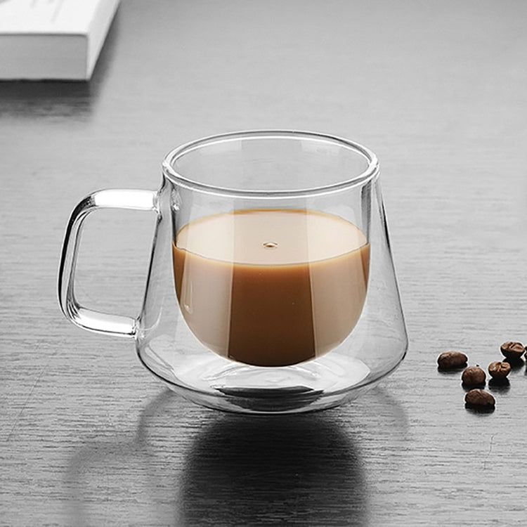 Double Wall Mug Office Mugs Heat Insulation Double Coffee Mug Coffee Glass Cup — view 5
