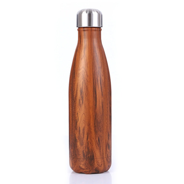 Thermal Cup Vacuum Flask Heat Water Bottle Portable Stainless Steel Sports Kettle — Coral Blue
