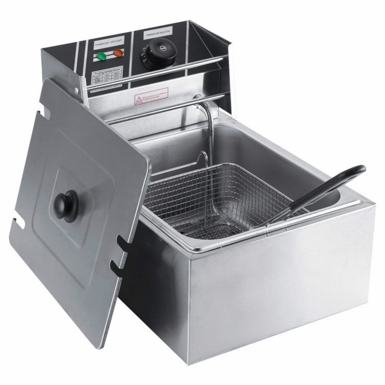 Desktop Thickening Electric Fryer Fried Chicken Legs Fries Stainless Steel Electric Fryer With Basket