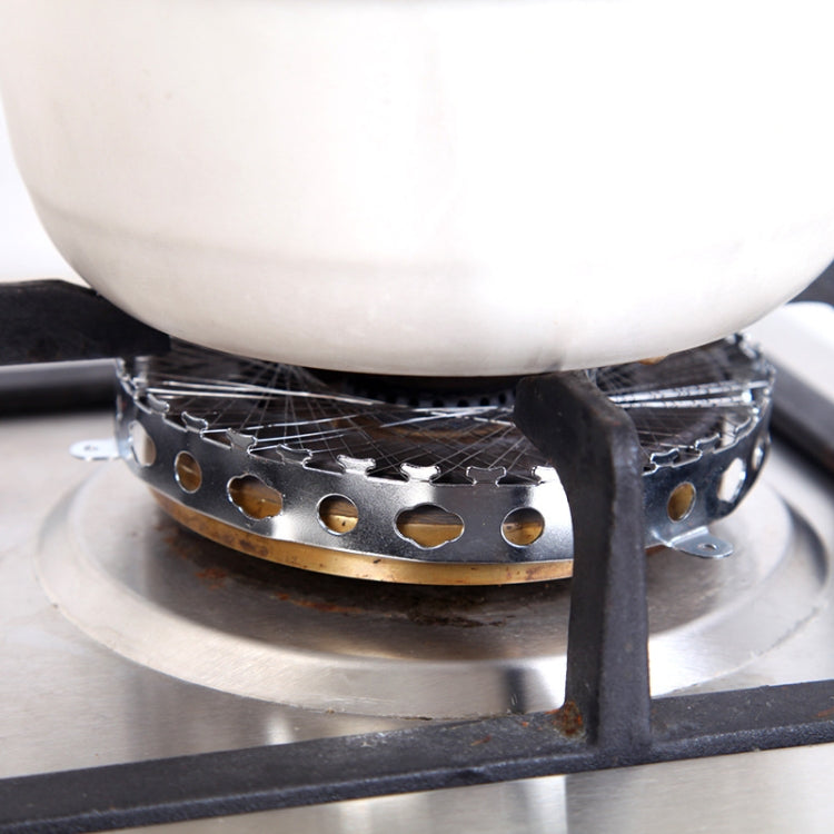 2 PCS Stainless Steel Gas Circle for Gas Cooker Fireproof Windproof Gas Energy Saving Hood Kitchen Accessories
