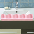 Home Kitchen Sucker Type Splash Guard Flap Kitchen Tool Water Separator — Pink