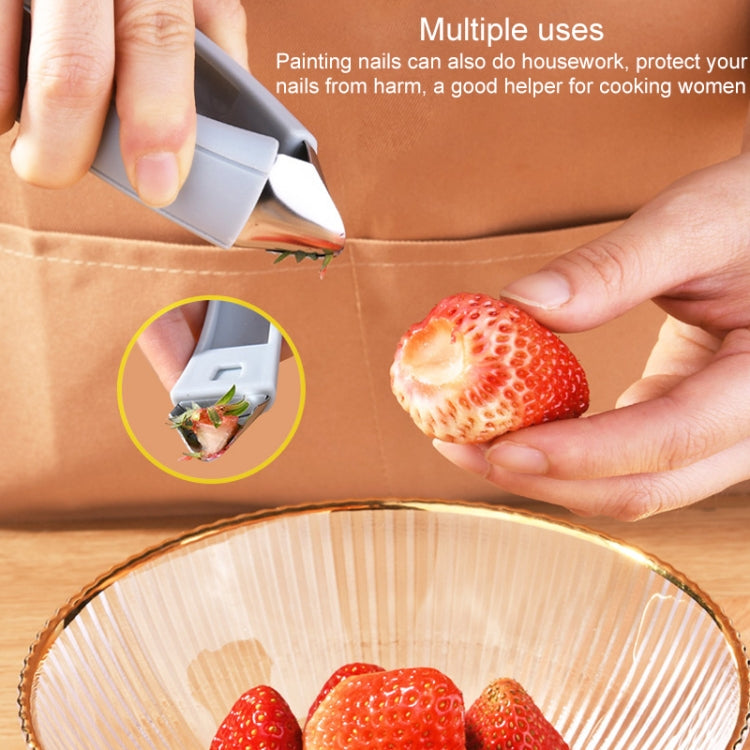 Pineapple Remover Clip Gadget Kitchen Tool Strawberry Shelling Machine — Orange