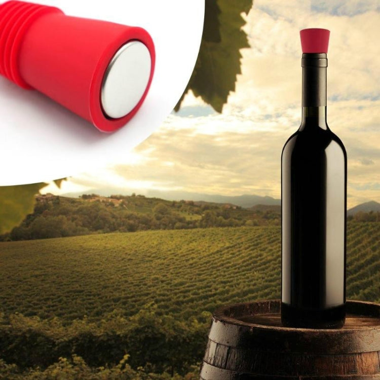 Food Grade Silicone Wine Stopper Creative Preservation Bottle Stopper — Purple