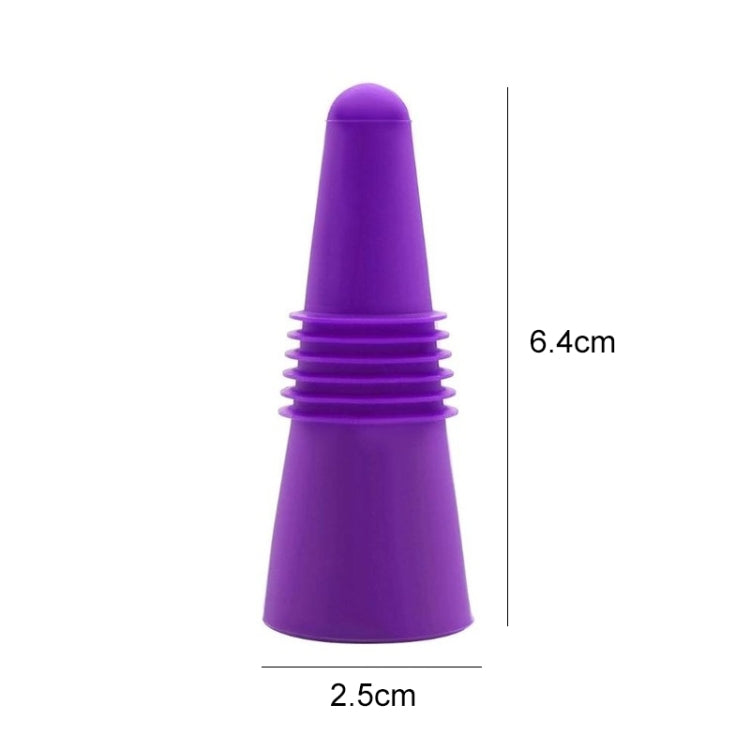 Food Grade Silicone Wine Stopper Creative Preservation Bottle Stopper — Preservation Bottle Stopper(Purple)