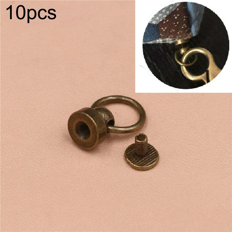 10 PCS Pure Copper Belt Ring Handle Luggage Accessories — view 10