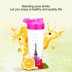 600ML Mixer Water Bottle Portable Electric Protein Automatic Creative Coffee Milk Cup — view 6