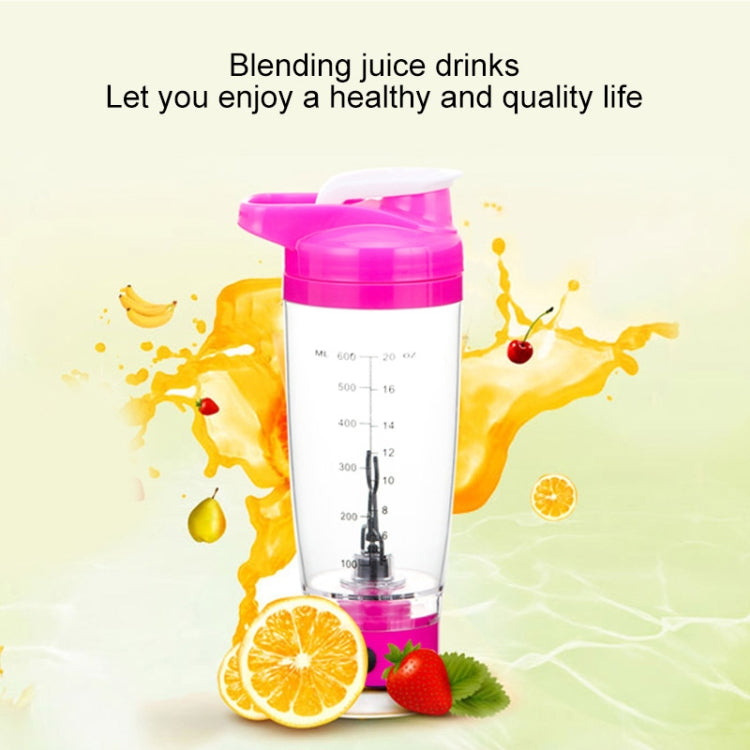 600ML Mixer Water Bottle Portable Electric Protein Automatic Creative Coffee Milk Cup — view 6