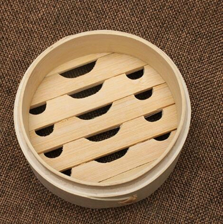 Xiaolongbao Bamboo Steamer Household Steamed Dumpling Cage Drawer Multi Layer Deepened Bamboo Steaming Rack, 10cm Cover, 10cm Cage, 13cm Cover, 13cm Cage — view 8