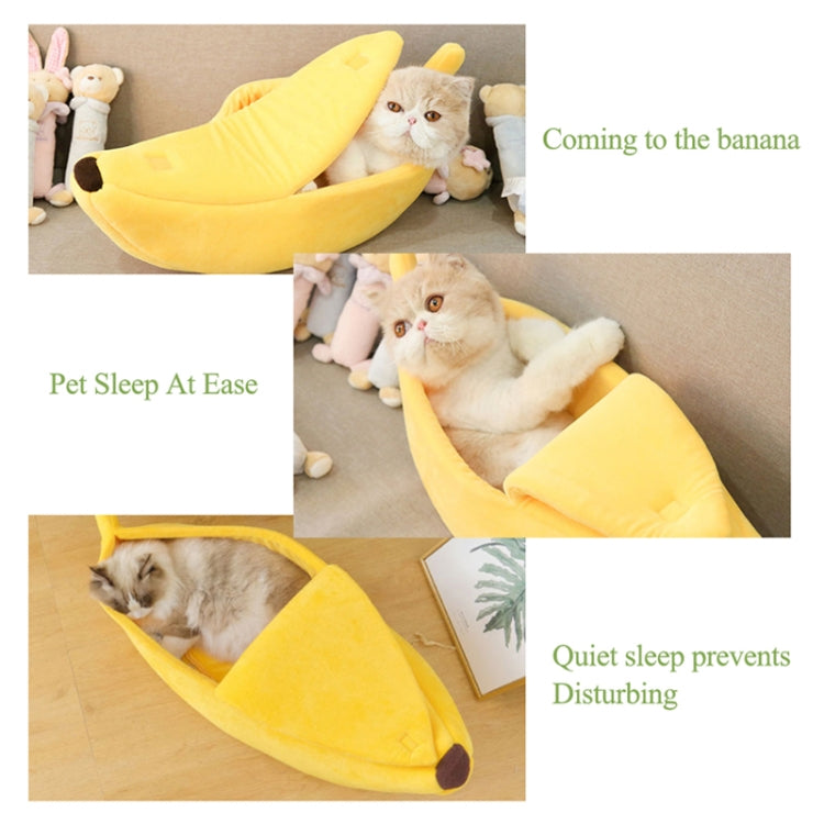 Creative Kennel Banana Shape Cat Litter Winter Warm Pet Nest — L