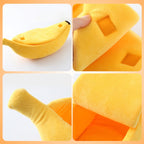 Creative Kennel Banana Shape Cat Litter Winter Warm Pet Nest — XL