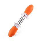 5 Pairs Outdoor BBQ Stainless Steel Corn Fork Fruit Fork Corn Device — Orange