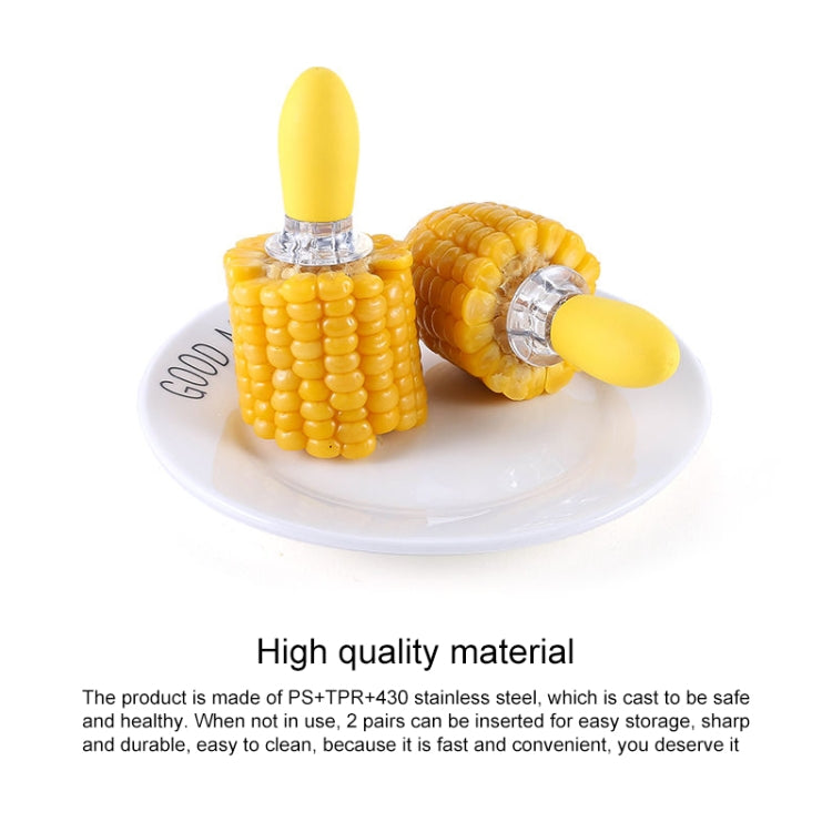 5 Pairs Outdoor BBQ Stainless Steel Corn Fork Fruit Fork Corn Device — view 7