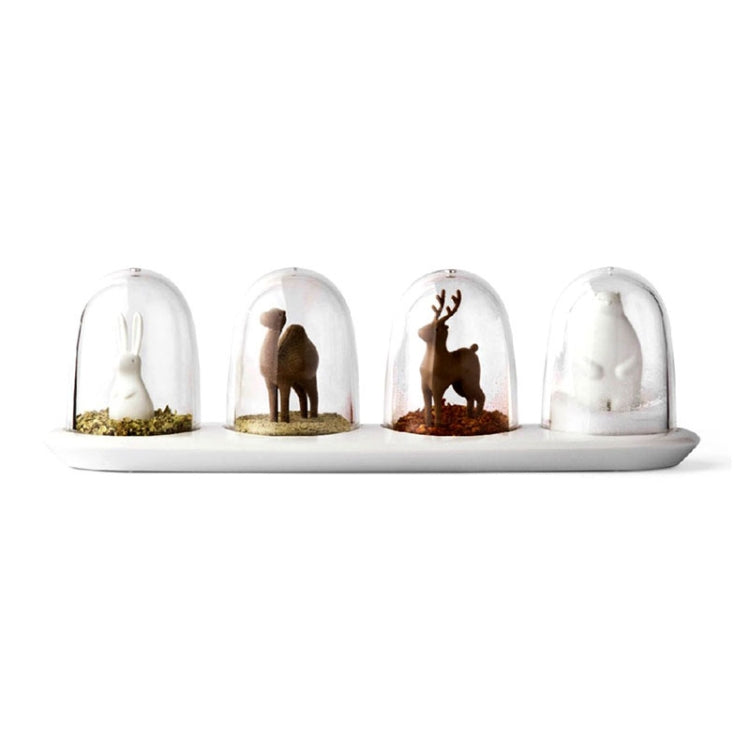 4 in 1 Kitchen Animals Cartoon Shape Seasoning Bottle Set