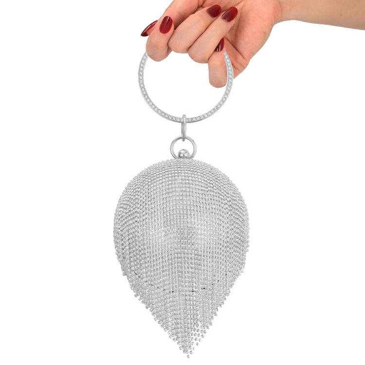 Diamond Tassel Women Party Metal Crystal Clutches Evening Bags Wedding Bag Bridal Shoulder Handbag — view 8