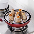 Multifunctional Waterproof Shelf Steaming Tray Stainless Steel Steaming Grid Cage Steaming Sheet Steaming Rack — view 9