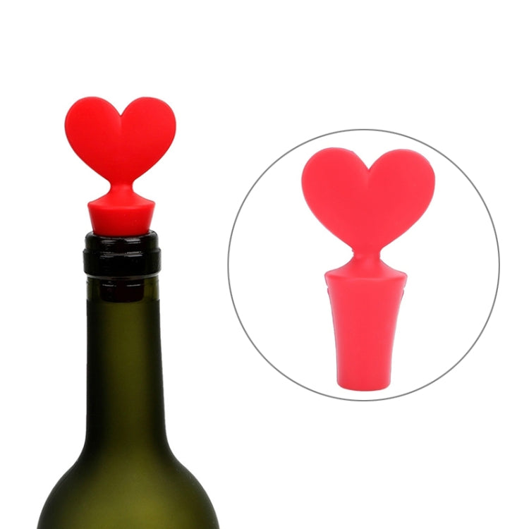 Silicone Wine Stopper Poker Series Wine Stopper — 12 PCS Red Square Shape