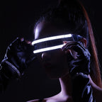 LED Glasses Luminous Party Classic Toys for Dance DJ Party Mask Costumes Props Gloves — Green glow