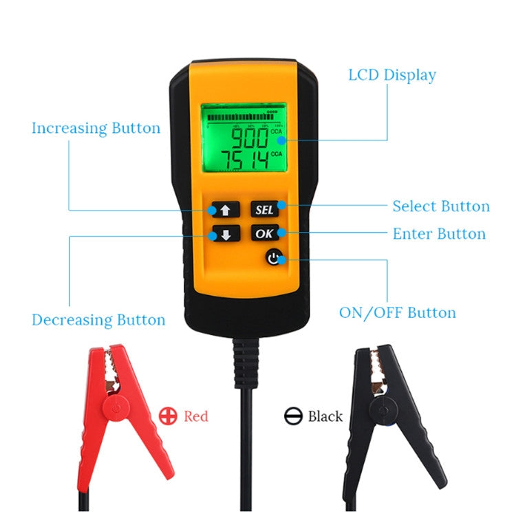 AE300 Car 12V Digital Battery Tester Analyzer — view 7