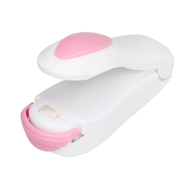 Portable Mini Heat Sealing Machine Packing Plastic Bag Impulse Sealer — Purple