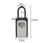 Safty Key Lock Box Combination Portable Aluminium Alloy Key Safe Box Security Key Holder Secure Box