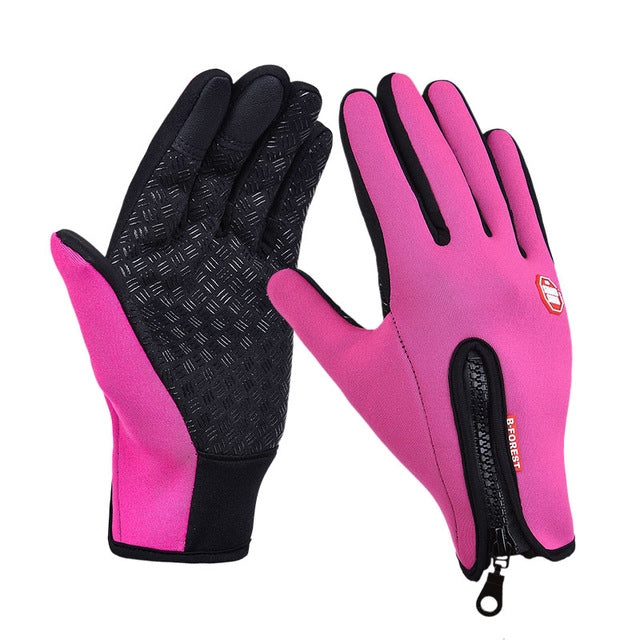 Outdoor Sports Hiking Winter Leather Soft Warm Bike Gloves For Men Women, L, M, S, XL — view 12