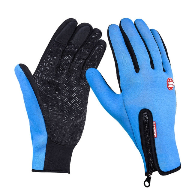 Outdoor Sports Hiking Winter Leather Soft Warm Bike Gloves For Men Women, L, M, S, XL — view 14