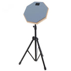 8 Inch Rubber Wooden Dumb Drum Practice Training Drum Pad with Stand