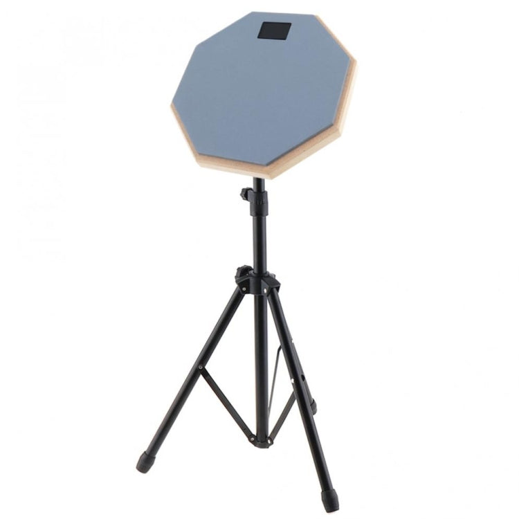 8 Inch Rubber Wooden Dumb Drum Practice Training Drum Pad with Stand