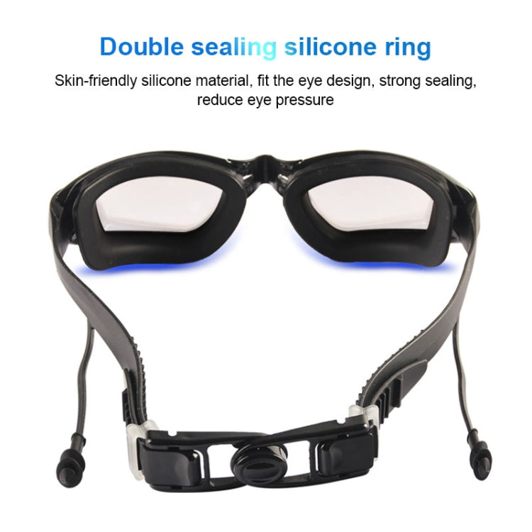 YJ003 Electroplating HD Anti-fog Swimming Glasses Waterproof Diving Equipment for Man and Women