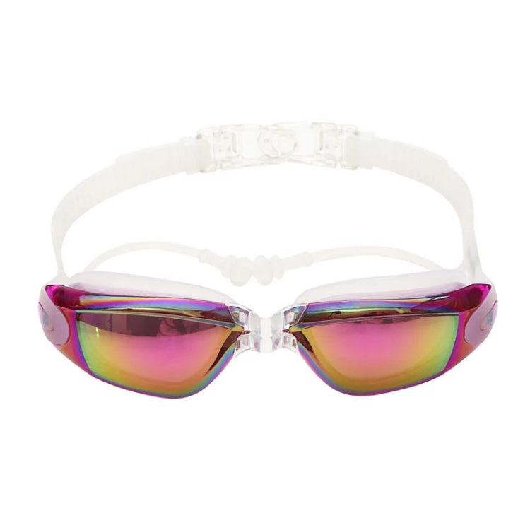 YJ003 Electroplating HD Anti-fog Swimming Glasses Waterproof Diving Equipment for Man and Women