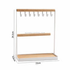 Hook Jewelry Rack Mobile Phone Jewelry Glasses Desktop Two-layer Display Rack — view 5