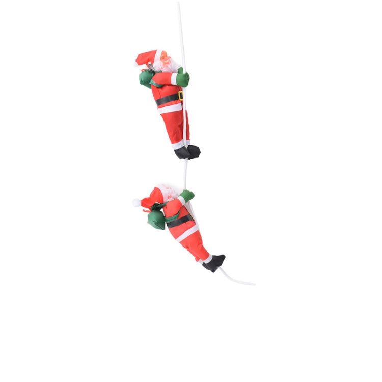Christmas Pendant Ladder Santa Claus Doll Tree New Year Ornaments — 25cm two person rope