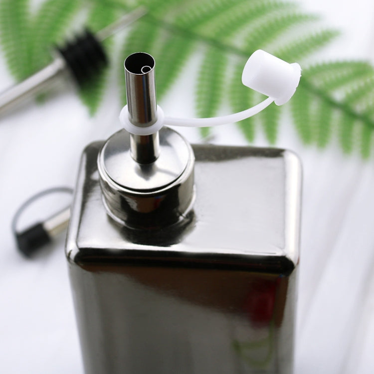 5 PCS Glass Bottle Stopper Stainless Steel Oil Stopper Silicone Stopper — Black Hat Automatic Cap